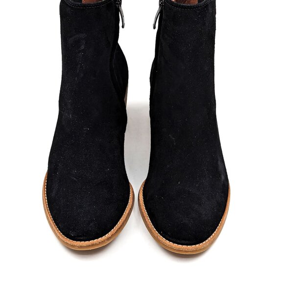 Paul Green Women Sante Zip Western Chelsea Black Suede Ankle Boots size 8US AUS5 - Picture 3 of 11